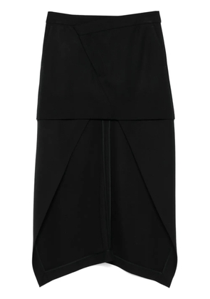 Alexander McQueen asymmetric skirt - Black