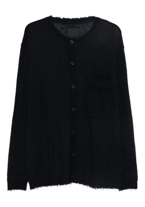 Frei-Mut Kettle frayed-edge cardigan - Blue