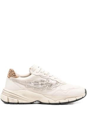 Enterprise Japan leopard detail sneakers - Neutrals