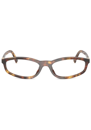Miu Miu Eyewear oval frame glasses - Brown