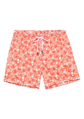 Barba floral-print swim shorts - Orange
