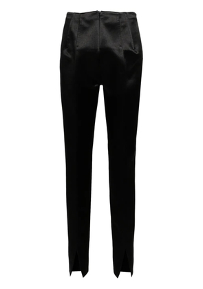 Sportmax satin-weave low-rise trousers - Black