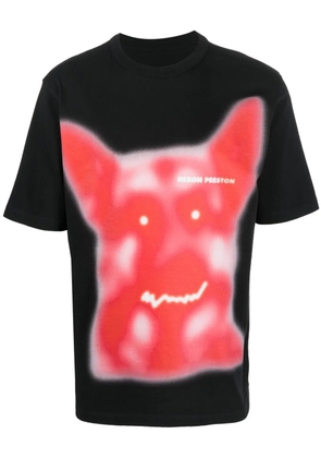 Heron Preston Beware of Dog-print T-shirt - Black
