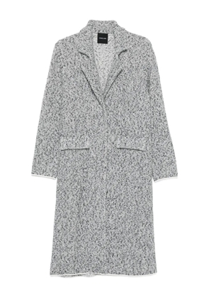 anne claire speckled-tweed coat - Grey