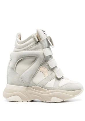 ISABEL MARANT Balskee high-top leather sneakers - White