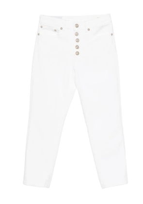 DONDUP button-fastening jeans - White
