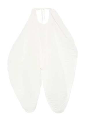 MARK KENLY DOMINO TAN Anthea-Atelier plissé blouse - White