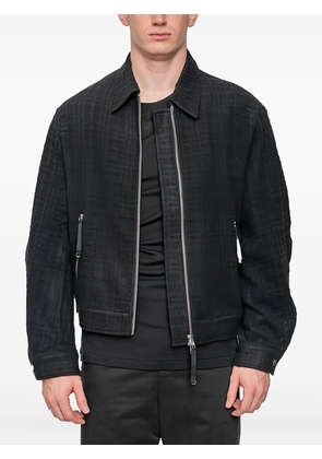 Joe Chia Maul zipped overshirt - Black