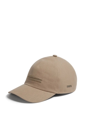Zegna Oasi Lino baseball cap - Neutrals
