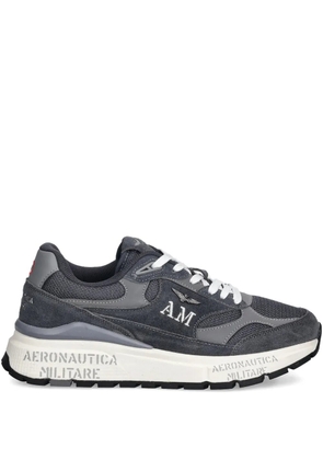 Aeronautica Militare logo-lettering sneakers - Grey