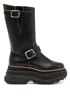 sacai long boots - Black
