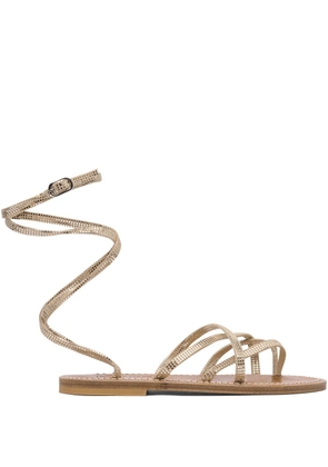 K. Jacques strappy leather sandals - Neutrals