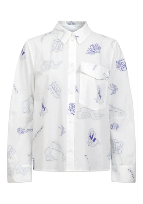 Baum Und Pferdgarten graphic-print cotton shirt - White