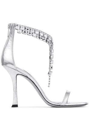 Jimmy Choo 100mm Verity sandals - Silver