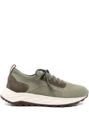 Henderson Baracco knitted panelled sneakers - Green