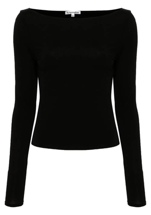 Reformation Wiley boat-neck top - Black