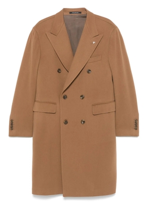 Tagliatore double-breasted coat - Brown
