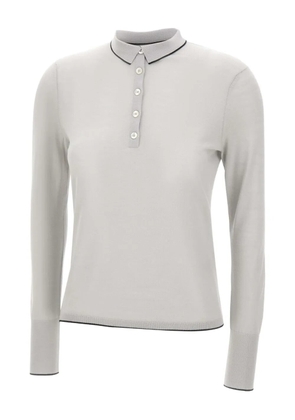 Eleventy wool polo top - Grey