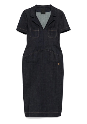 Givenchy 4G-emblem denim midi dress - Blue