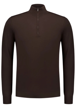Zanone half-zip sweater - Brown
