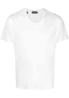 TOM FORD crew-neck cotton-blend T-shirt - White