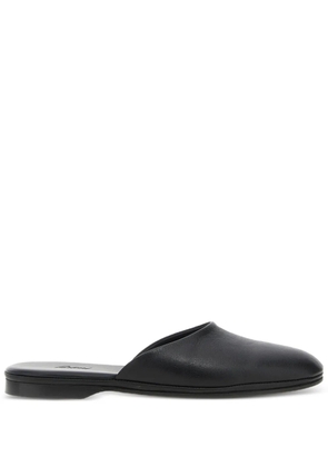 Brioni leather almond-toe mules - Black