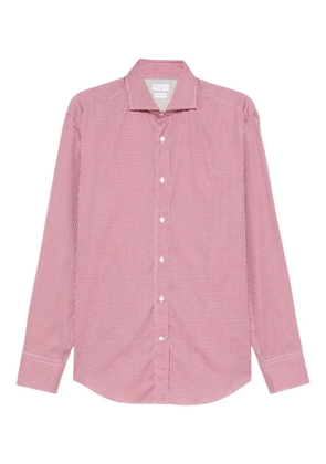 Brunello Cucinelli gingham shirt - Red