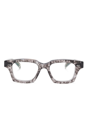 Takaori square-frame glasses - Grey
