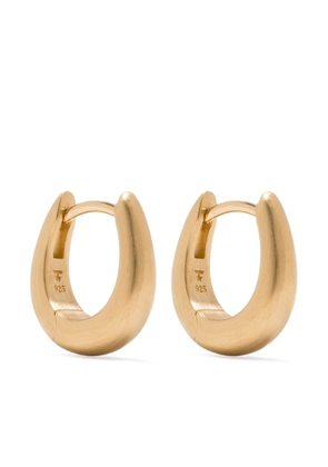 Tom Wood Liz satin huggie earrings - Gold