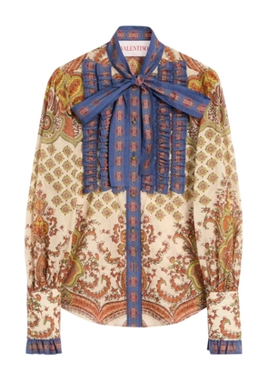 Valentino Garavani Medaglioni Voyage Imaginaire-print shirt - Neutrals