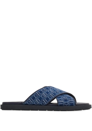 Ferragamo Ferragamo monogram sandals - Blue
