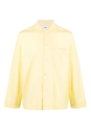 TEKLA poplin pajama shirt - Yellow