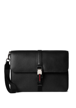 Gucci buckle-strap shoulder bag - Black