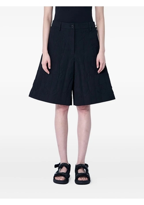 Cecilie Bahnsen Annika quilted knee-length shorts - Black