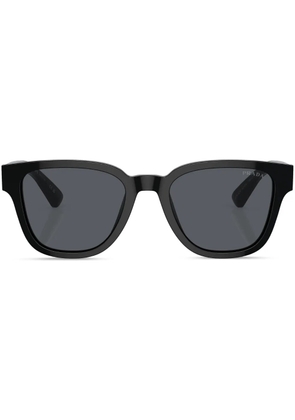 Prada Eyewear logo-lettering D-frame sunglasses - Black