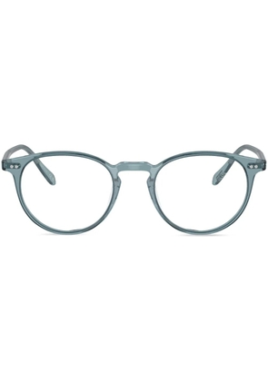 Oliver Peoples Riley-R round-frame glasses - Blue