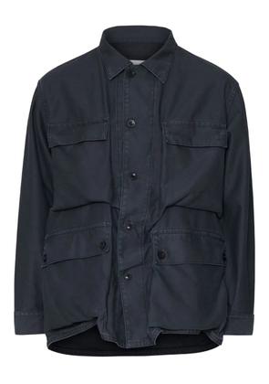 Maison Margiela patch-pocket shirt jacket - Blue