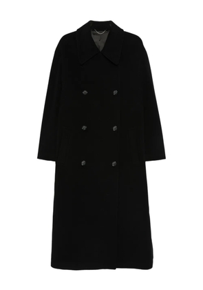 TOTEME double-breasted buttoned coat - Black
