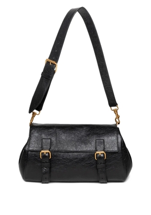 DRIES VAN NOTEN buckle-fastening leather shoulder bag - Black