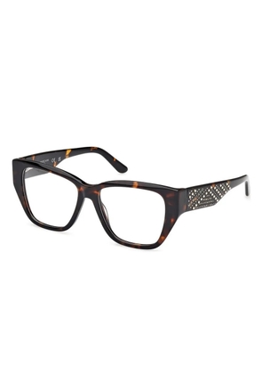 GUESS EYEWEAR square-frame glasses - Brown