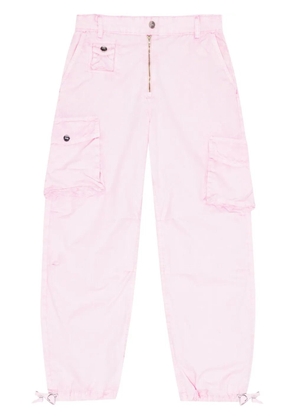 GANNI straight cargo pants - Pink