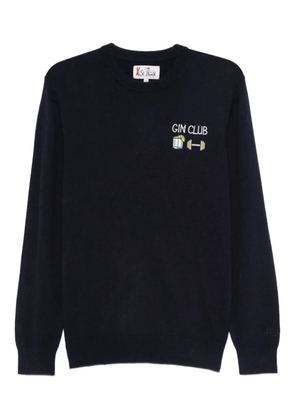 MC2 Saint Barth Gin Club-embroidered jumper - Blue