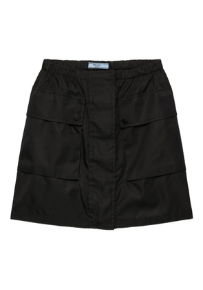 Prada elasticated-waist mini skirt - Black