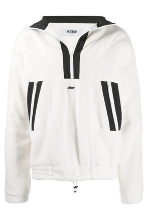 MSGM contrast stripe sweatshirt - White