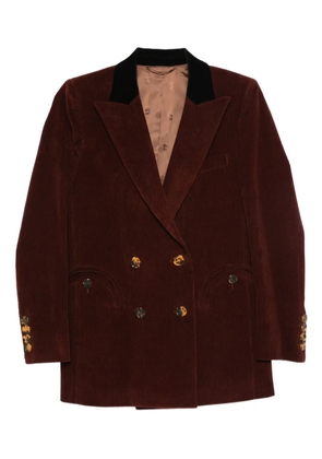 Blazé Milano corduroy double-breasted jacket - Brown