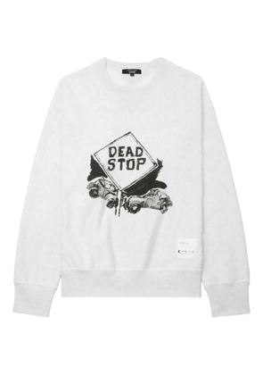 Comme des Garçons Homme dead stop graphic sweatshirt - White