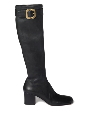 Miu Miu buckle-fastening leather boots - Black