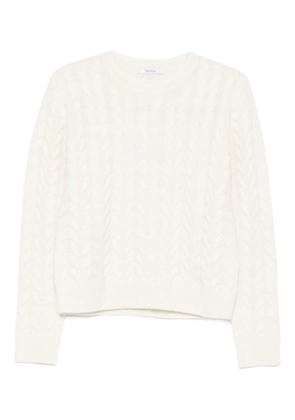 Max Mara cable-knit sweater - White