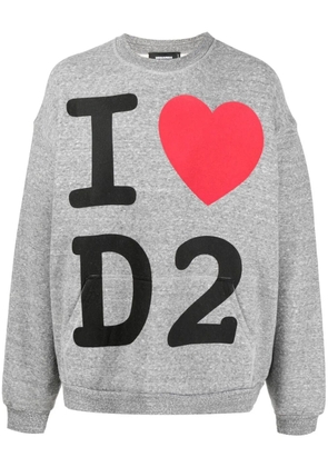 DSQUARED2 logo-print sweatshirt - Grey