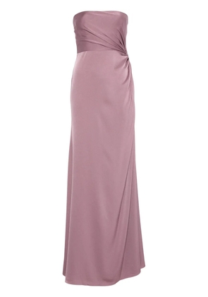 Alex Perry twist-detail satin gown - Purple